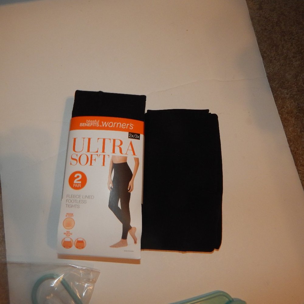 WARNER'S ULTRA SOFT FLEECE LINED FOOTLESS TIGHTS
